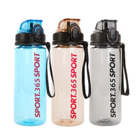 Sticlă sport – plastic transparent – 600 ml – 3 culori