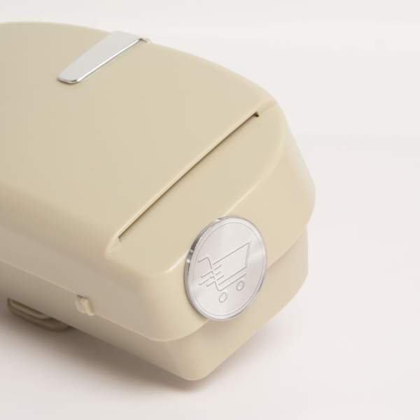 Suport auto pt. ochelari si carduri - autoadeziv, bej