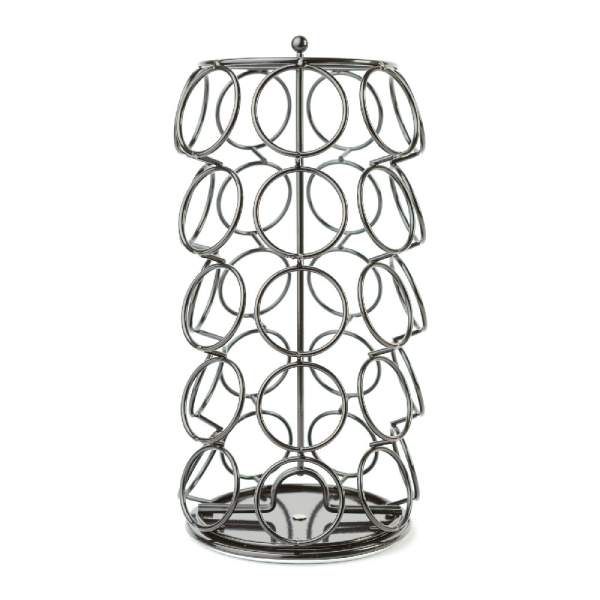 Suport metalic pentru capsule de cafea – 35 capsule Dolce Gusto – 165 x 165 x 320 mm – negru