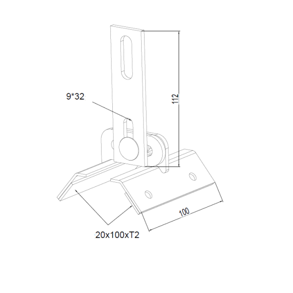 Suport reglabil pt Panou Sandwich "Z"
