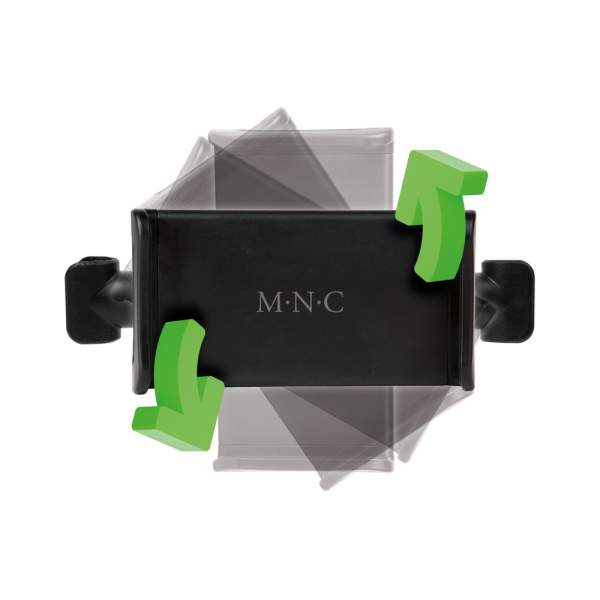 Suport universal tabletă pentru tetieră - 18 x 7 x 12 cm - negru