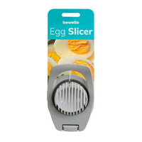 Tăietor de ouă - plastic - gri - 13 x 8