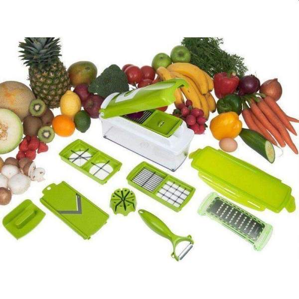 Razătoare multifuncțională de bucătărie cu accesorii pentru feliere