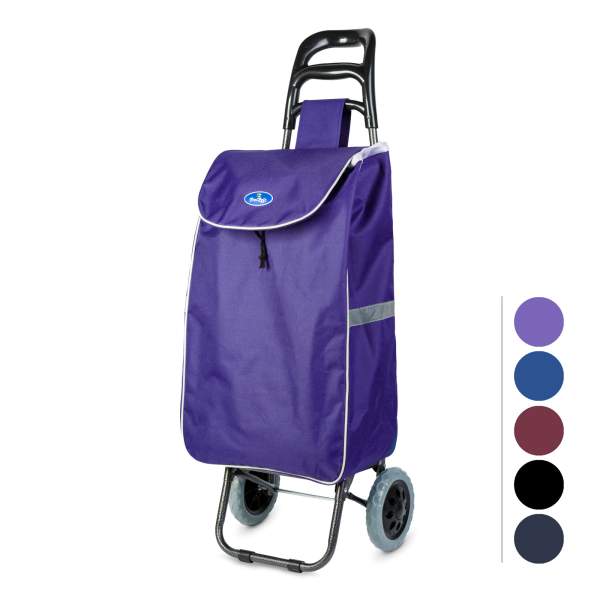 Troler de cumpărături cu roți – 100 x 36 x 25 cm