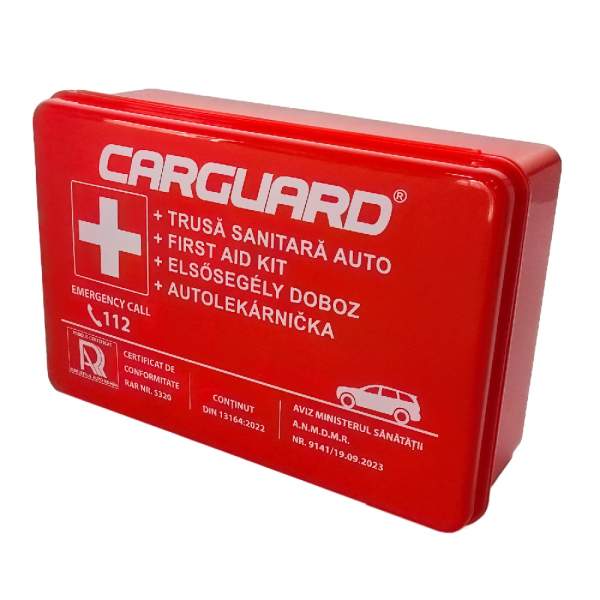 Trusă sanitară auto - Certificat R.A.R.  - CARGUARD