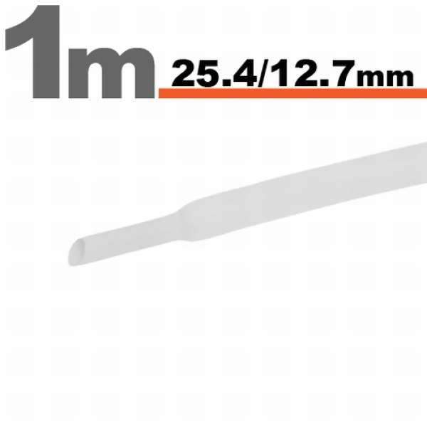 Tub termocontractibilAlb • 25