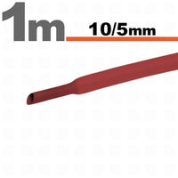Tub termocontractibilRosu • 10 / 5 mm