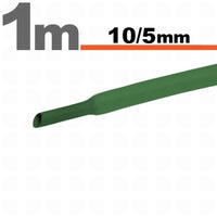 Tub termocontractibilVerde • 10 / 5 mm