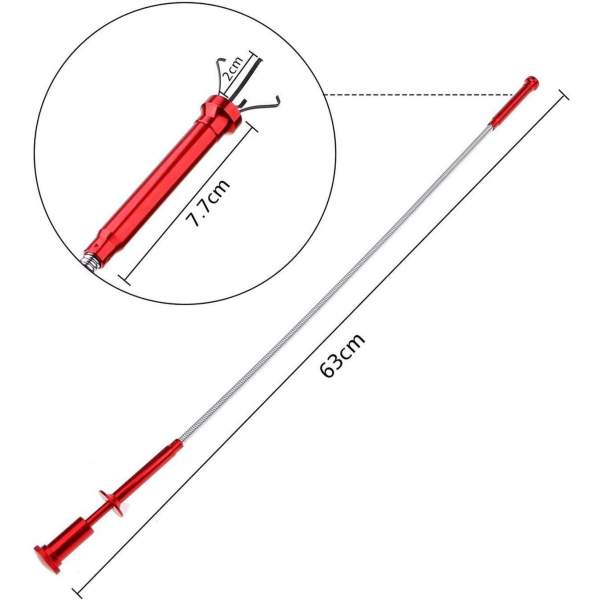 Unealtă recuperare cu magnet, gheare și led - 61 cm - Carguard