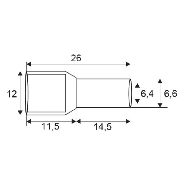 Varf cabluPt. cablu de 2 x 10 mm²2