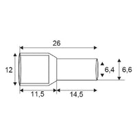 Varf cabluPt. cablu de 2 x 10 mm²2